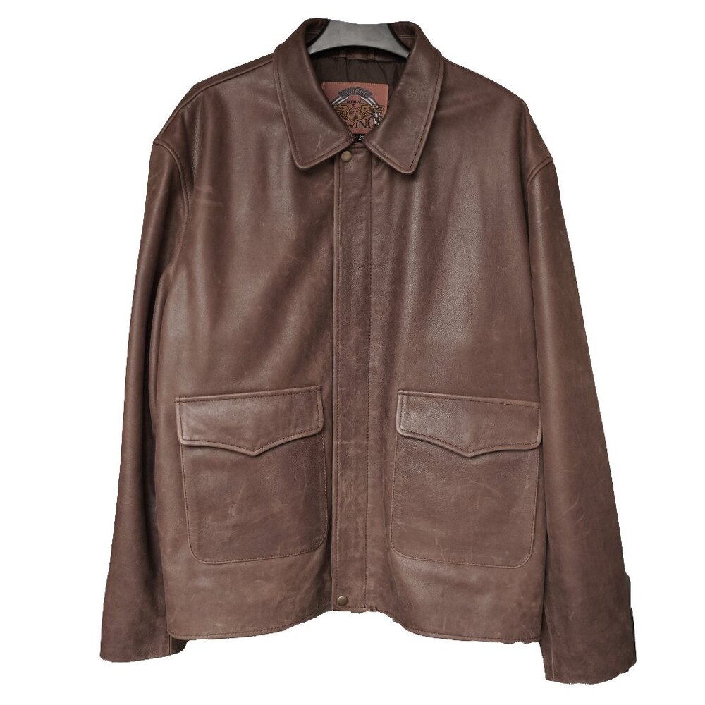 Cooper US Wings Adventure style Jacket Leather russet cowhide XXL